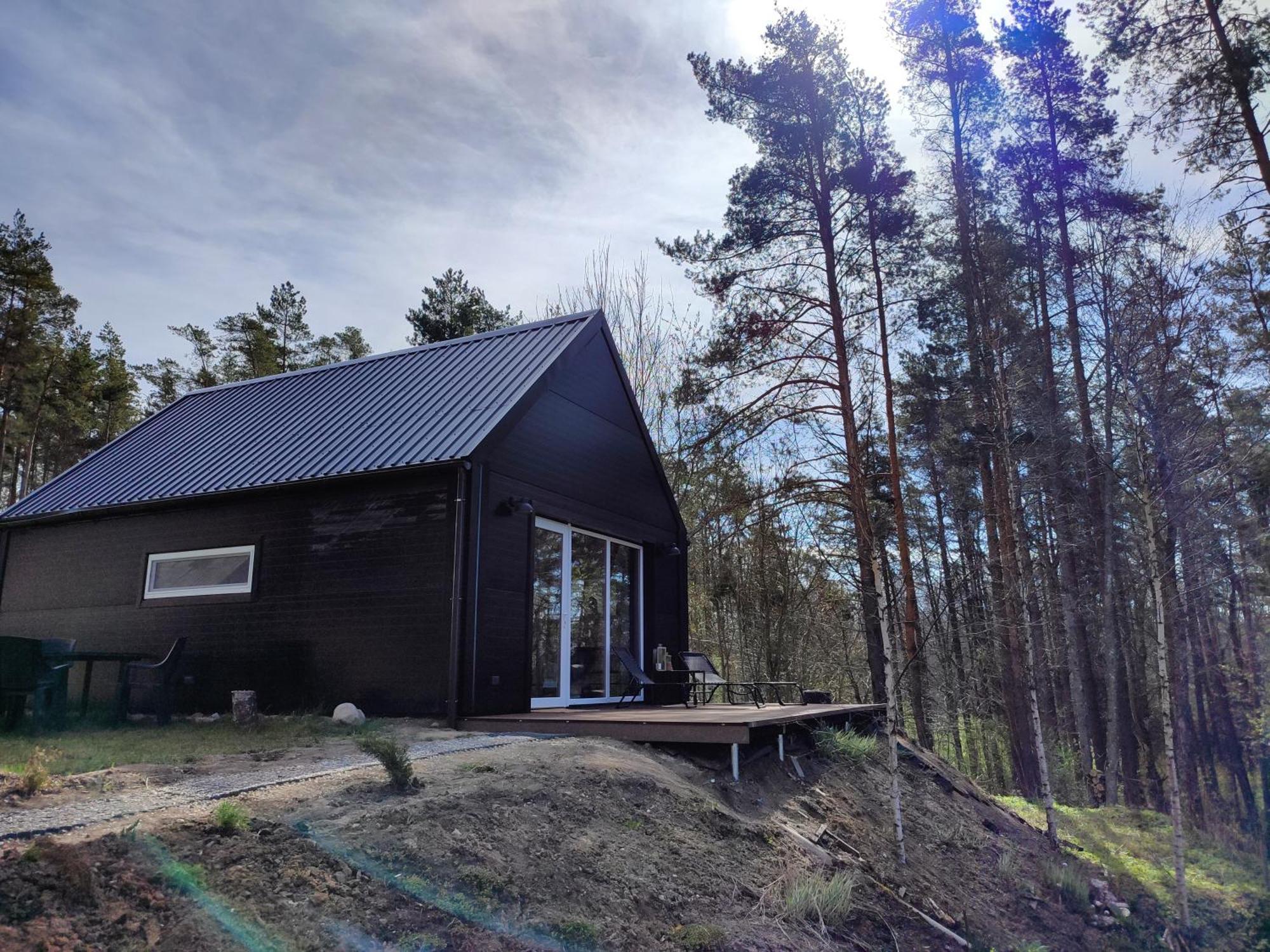 Modern Sauna Cabin In Horse Ranch Liyeplauke Exterior photo